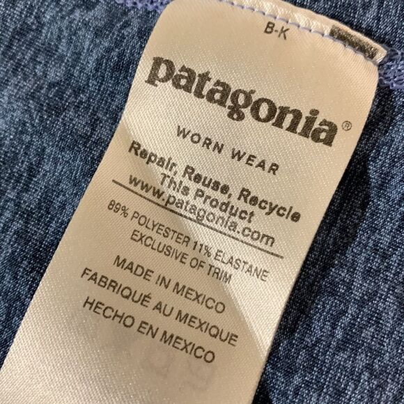PATAGONIA Hoodie Jacket Grayish Blue Full Zip Pockets Thumb Hole 54905 Women's S - Picture 5 of 11